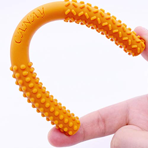 Оригинални кухи тръбички за никнене на млечни зъби (с дължина 6,8 инча) – Меки силиконови играчки за никнене