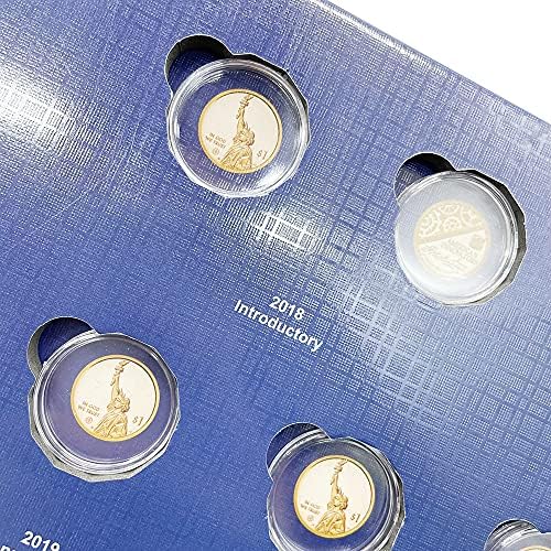 Албум за събиране на монети Ewind 2020 в твърди корици с Поролоновой вътрешната част за монети на САЩ (Иновативен