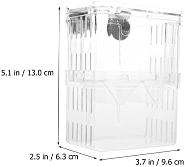 POPETPOP Кутия за отглеждане на риби за резервоар - 2 елемента Пластмасова Кутия За изолация на Аквариумни Риби Инкубатор-Селекционер