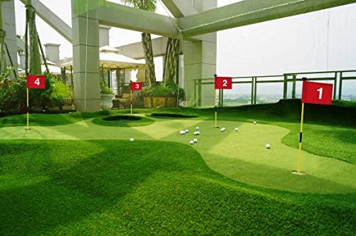 Комплект за игра на мини голф X ·CELLENT със зелена отметка и на чаша за дупка в двора, комплект чаши за стикове