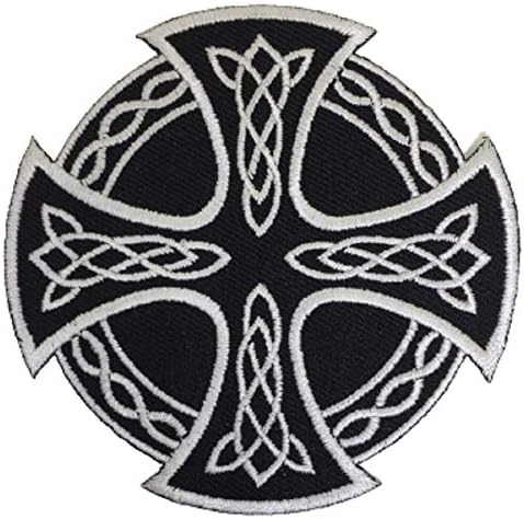 XOmise Келтски Кръст Ирландско Британски Символ На Келтски Възел, Бродирани Пришитыми Железни Ивици