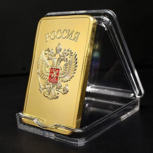 Съветският CCCP Двуглавият Орел Златни Кюлчета Златен Къс Медал на Руски Сувенири Чуждестранни монети, Монети, Занаяти