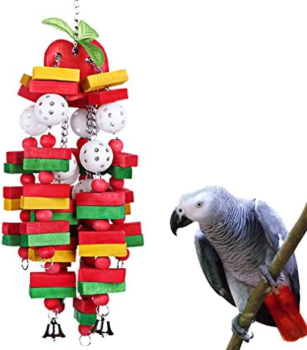 Играчка за Дъвчене птици Голяма Средна Клетка за Папагали Играчки за Ухапване от Африканските Сиви Ара Какаду