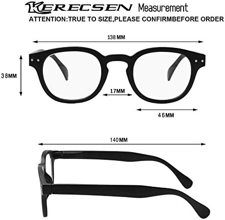 Очила за четене, комплект от 5 качествени модни очила за четене на пролетта панти за четене (5 опаковки с