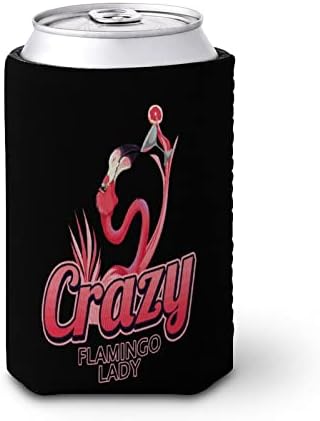 Crazy Flamingo Lady Многократна употреба поставки за чаши за Кафе С Лед, Изолиран поставка за Чаши с Хубав Модел