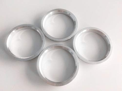 NB-AERO 4 бр. Сребристи Алуминиеви пръстени от 76 мм (колелце) до 70,1 мм (Ступица) | Централно пръстен Hubcentric