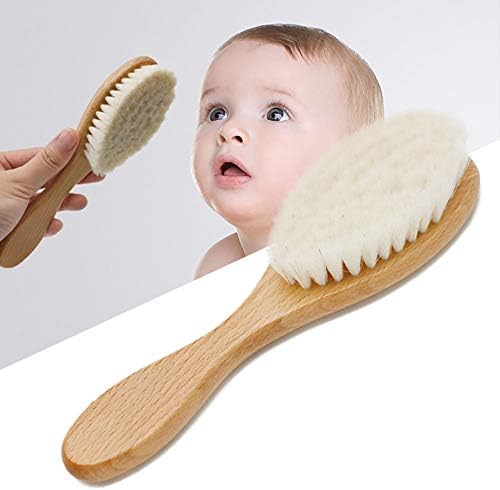 Детска Четка за коса за Новородено - Натурална Мека Коза Четина Премия Дървена Четка За Коса Идеалната Четка