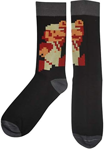 Подаръчен комплект Dungeon Super Mario Bros Classic Fire Чорап и Шапчица /Вязаная шапчица Черен