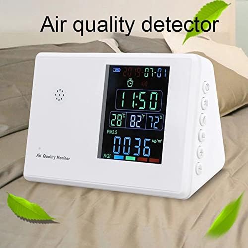 Дебел Цифров Измерител на Co2 HCHO ФПЧ2.5 Монитор Гигротермограф alarm clock Тестер Co2 мониторинг на качеството на въздуха