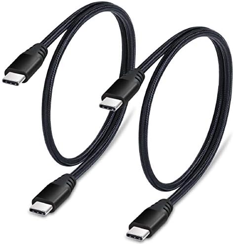 Къс USB кабел C-USB C, най-Доброто 1,5-футовое зарядно устройство, USB 2.0 Type C, Бързо зареждане и прехвърляне на