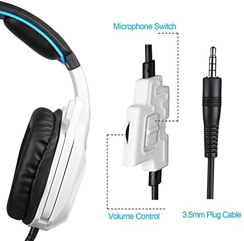 Детска стерео слушалки SADES SA920S за КОМПЮТЪР с контролер PS4 Xbox One X, Режийни Слушалки с микрофон с шумопотискане,