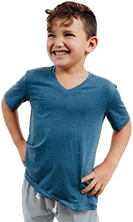 Детска тениска Nui Organics от мериносова вълна и Тенсела, основен слой, ултра-мека естествена тъкан, комфорт през