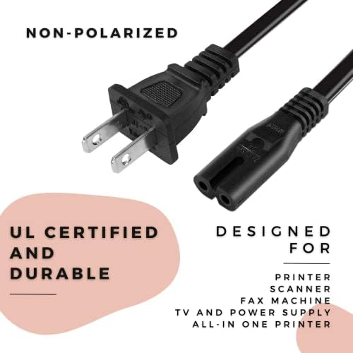 Захранващ кабел ac адаптер, Съвместим с игрова конзола PS5/PS4/PS4 SLIM, Подмяна на захранващ кабел с дължина 3 метра