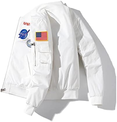 Ежедневни якета, Мъжки Байкерская Яке-Бомбер, Военна Лятна Яке НАСА MA-1, Лесна за Улично Палто За Мото на военновъздушните