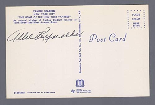 Пощенска картичка с автограф на Ели Рейнолдс Янкис с Голограммой B & E - MLB Cut Signatures