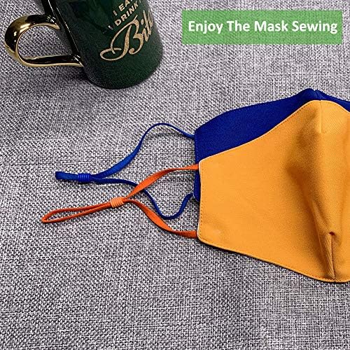 GHSlife, 5 Различни цвята, Регулируема Еластична лента, въжета за Въжени пришивания маски, с цилиндрична форма 26