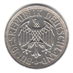 1951-D Федерална Република Германия Монета в 2 Марки KM111