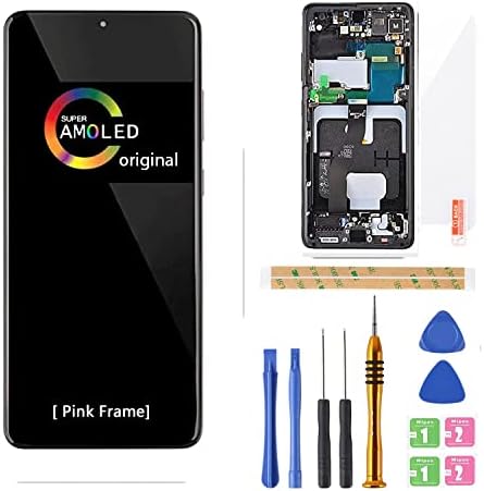[Черен с рамка] Amoled LCD дисплей за Samsung Galaxy S21 5G G9910 Дигитайзер, на Екрана на дисплея LCD Сензорен В събирането