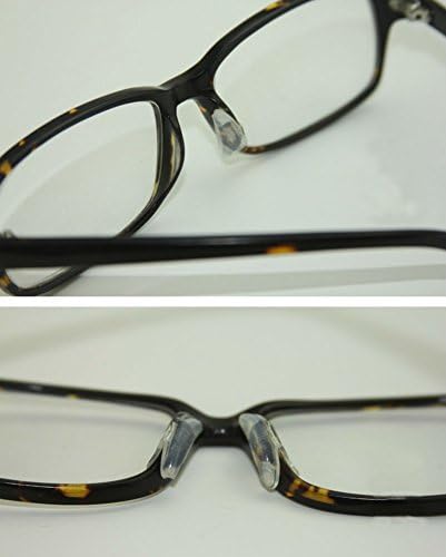 AKOAK 5 Чифта Прозрачни Носа Подложка с Дебелина 1,8 мм, Нескользящие Силиконови Носа Облицовка за Очила