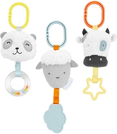 Комплект играчки за детска количка Simple Joys от Carter's, Панда/ Агне /, една Крава, Един размер