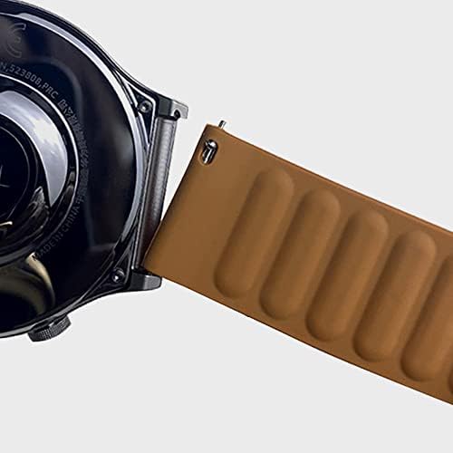 20 мм и 22 мм Силикон каишка, Съвместима за Samsung Galaxy Watch 4 40 мм 44 мм/Galaxy watch 3 45 мм 41 мм Магнитен Регулируем