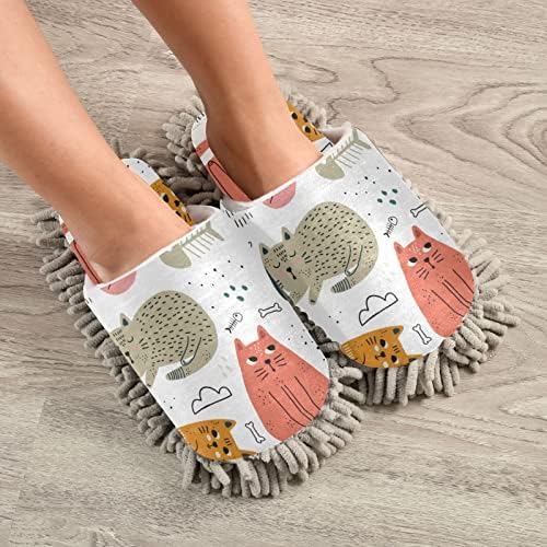Неторопливые чехли за миене на подове Cats Woman & Man с мек Топъл комфорт при носенето. Чисти пода по време на разходка,