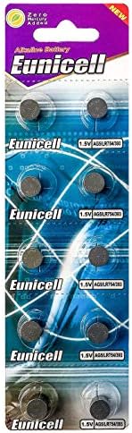 10 Бутон елемент Eunicell AG5/193/ LR48 1,5 В, С дълъг срок на годност, без живак (датата на изтичане на срока на годност)