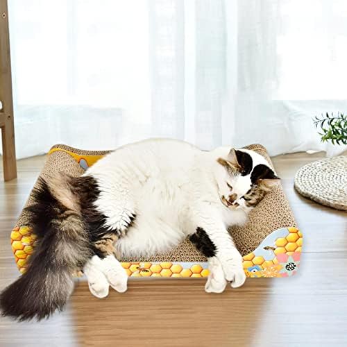Универсална Подложка-Стъргалка за Котки, Легло за Почивка, за Опесъчаване Дъска за Царапания Ноктите, Интерактивна