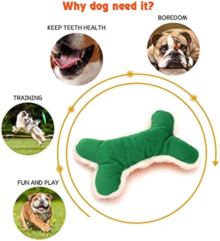 SUNKYPUP Скрипучая Плюшен играчка за кучета - 3 опаковки на Интерактивни играчки за малки Кученца за малки, средни