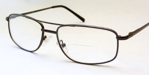 Бифокални очила Magnivision 1.25 (+ БОНУС) Традиционните Прозрачни очила за четене с кутия пролетта панти - + + 1