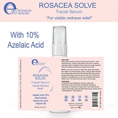 E70 Rosacea Solve Serum - Серум за премахване на покраснений - За грижа за кожата, склонна към розацея и акне - За грижа за