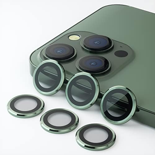 OTAO [2] Защита на обектива на камерата, която е съвместима с iPhone 13 Pro Max 6,7 инча и iPhone 13 Pro 6,1 инча, Кантиране,