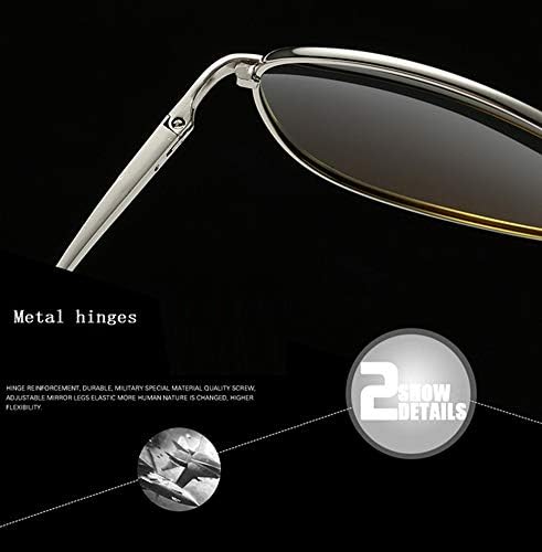 Rungear Очила-Авиатори Нощно Виждане HD за Мъже и Жени, по-Безопасно Шофиране, Модни UV400 Поляризирани Слънчеви