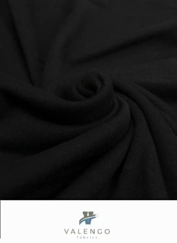 VALENGO FABRICS Висококачествена Черна Кърпа в Парцела, Трикотажная плат от Джърси за шивашки Тъкани, Тъкани от