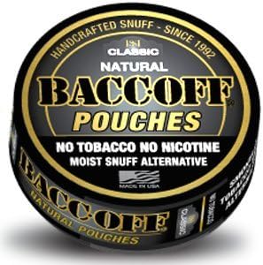BaccOff, Класически Естествени Пакетчета Без тютюн Премиум-клас, Заместник емфие без никотин (1 консерва)