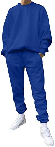 Спортен костюм за Мъже, Комплект Дрехи от 2 теми, Пуловер с дълъг ръкав, Блузи и Джоггеры за Джогинг, Спортен Комплект, Всекидневни