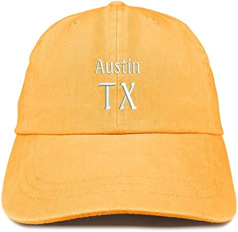 Моден Магазин за дрехи в Остин, Тексас, на Бродирани, Боядисана Пигмента Промытая бейзболна шапка