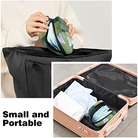 ORYUEKAN Чанта за съхранение на хигиенни Кърпички, Чанта за Менструална Чаши, Преносими Чанти за съхранение на подложки