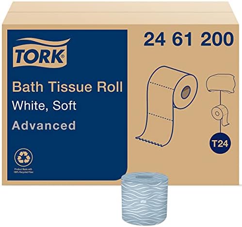 Тоалетна ролка Tork Бял T24, Усъвършенстван, 2 слой, 80 x 500 листа, 2461200
