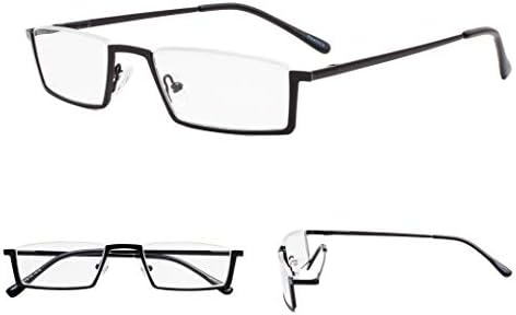 Очила за четене GUD 3 Чифта Очила за Четене в Полукръгла рамки за Мъже И Жени За Четене