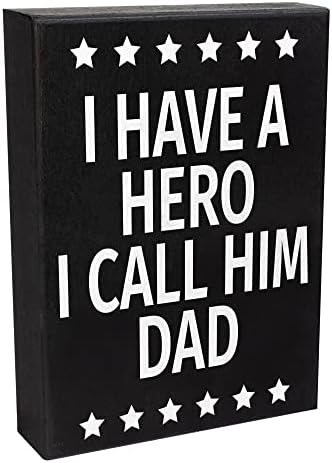 Подаръци за татко JennyGems, имам Герой, Аз Го Наричам татко, Дървена Табела, на Рожден Ден на татко, Подарък за