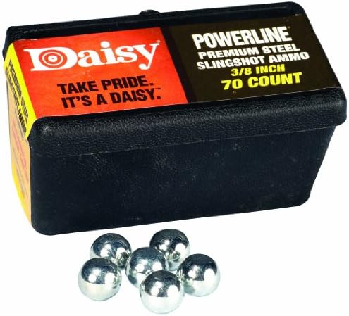 Daisy Outdoor Products 988183-446 Блистер с патрони за стоманена прашка (черен, 3/8 инча)