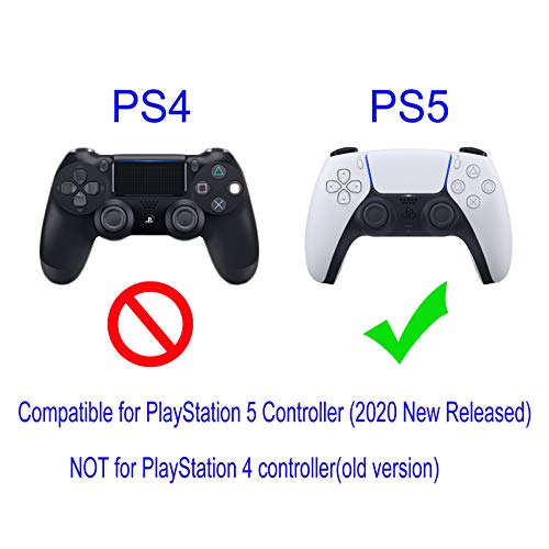 Дръжка контролер PS5 Силиконов калъф Hikfly за Писалки PS5, Комплекти Защитни Покривала за контролер Playstation 5, Комплекти