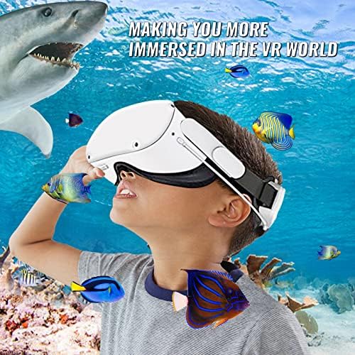 Елитен главоболие каишка за Oculus Quest Бързо зареждане на 2,5000 ма Power VR Регулируема Смяна на ремък с