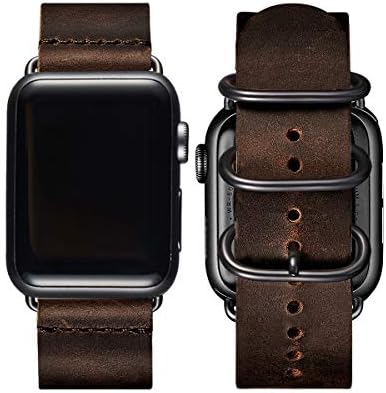 Комплект заменяеми каишка за Apple Watch от винтажной кожа и найлон