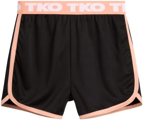 Спортни къси панталони за момичета TKO – 6 опаковки, шорти за бягане Performance Dry Fit за момичета - Детски Леки спортни