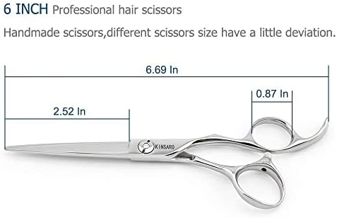 6-ИНЧОВИ ножица за подстригване на коса и 6-инчови ножица за изтъняване на коса комплект фризьорски ножици