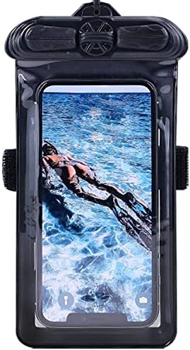 Калъф за телефон Vaxson Черно, Съвместим с водоустойчив калъф Infinix HOT 11S Dry Bag [Без защитно фолио за екрана]