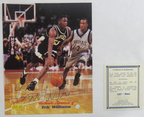 Баскетболно карта Ерик Уилямс с Автограф от 1995 г. За начинаещи 8x10 - Снимки на НБА с Автограф