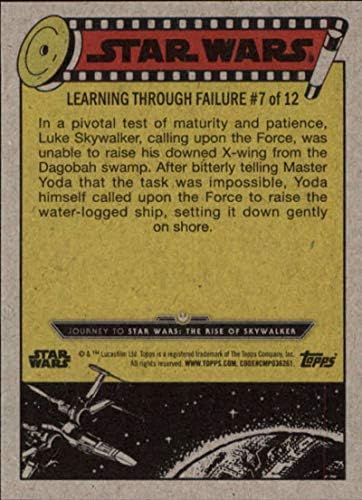 2019 Topps Пътуването на Звездното войни в Rise of Skywalker Green 49 Загуба на търговска карти X-wing